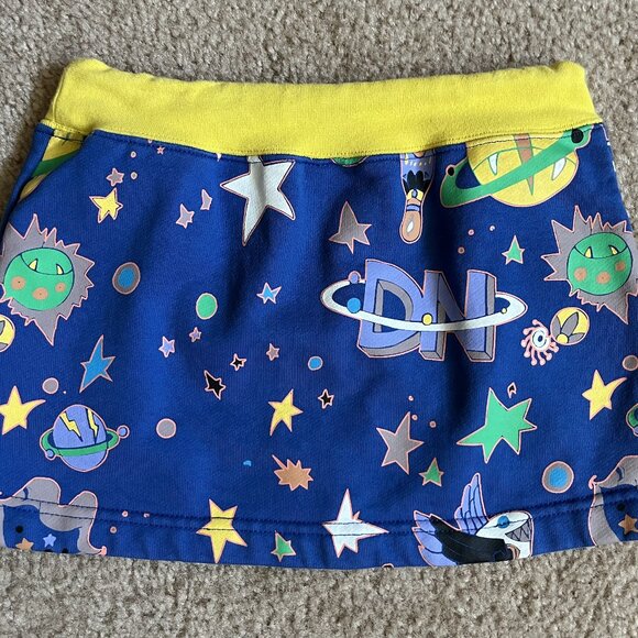 Devil Nut Girls Outerspace Mini Skirt with Drawstring Kids 5/6 - Picture 3 of 4